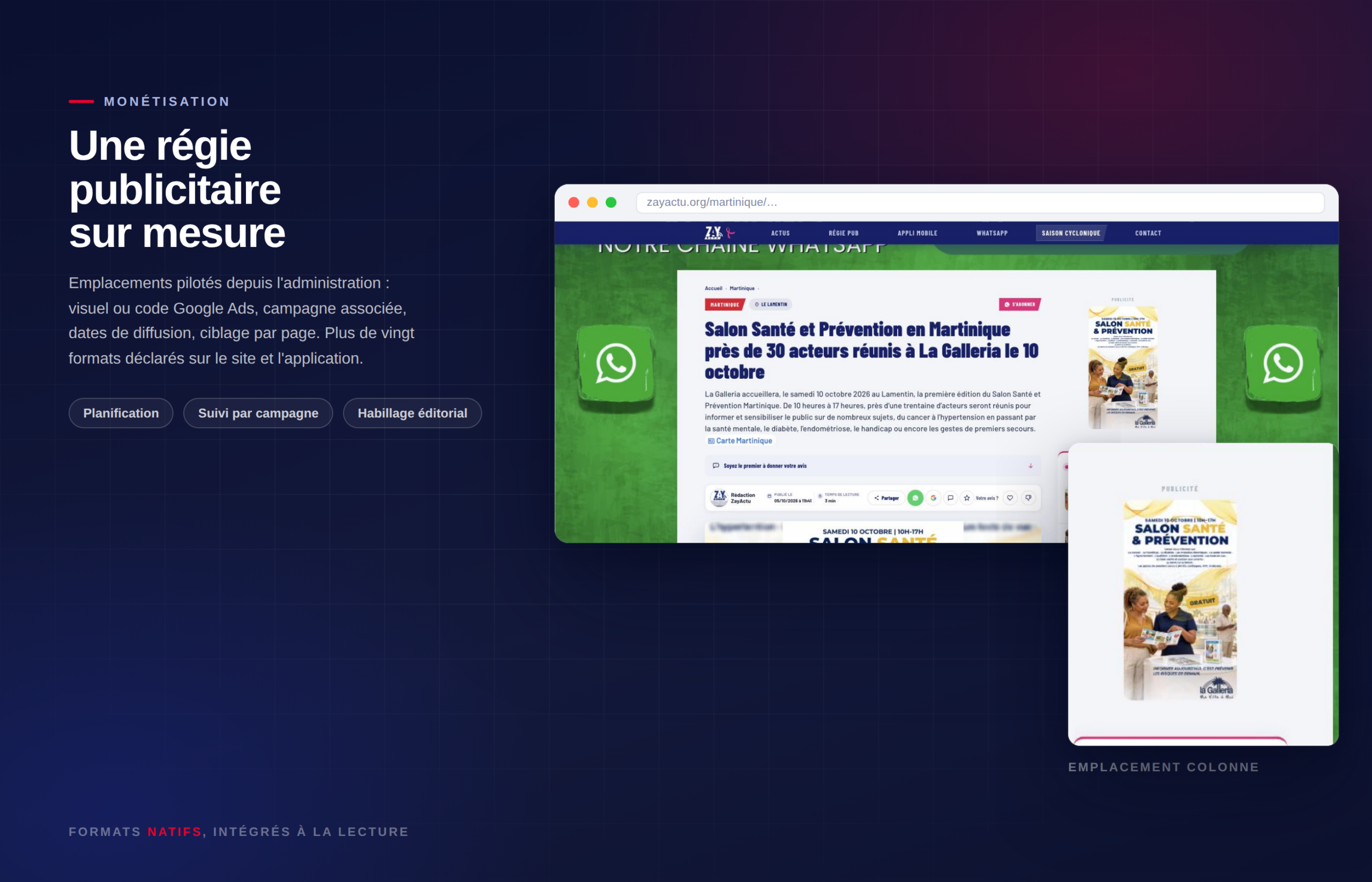ZayActu — Regie publicitaire